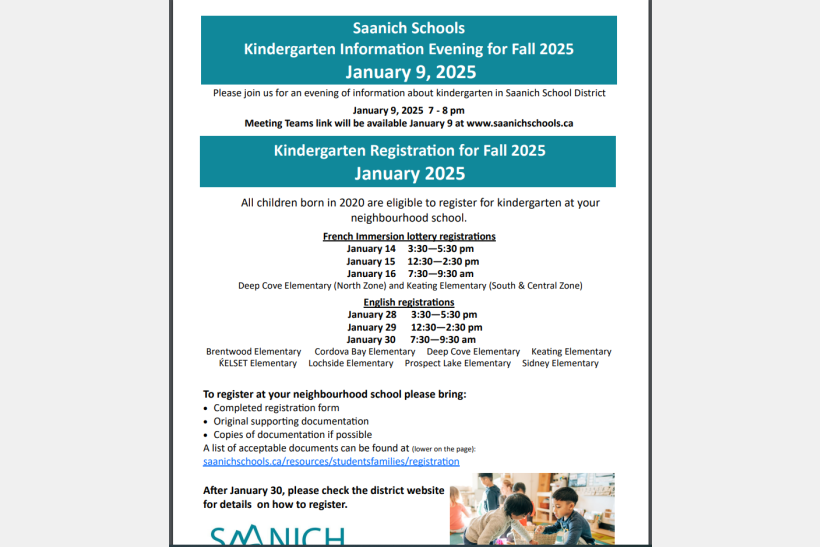 French Immersion Registration poster