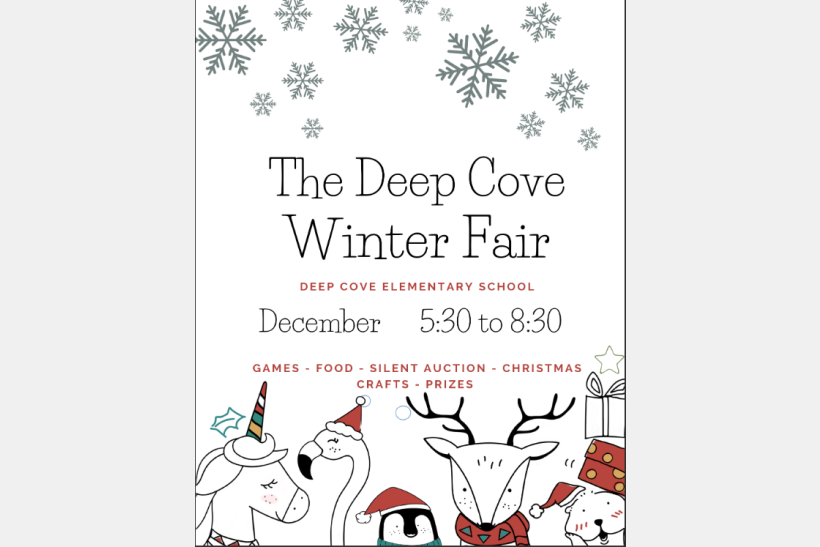 Deep Cove Winter Fair poster